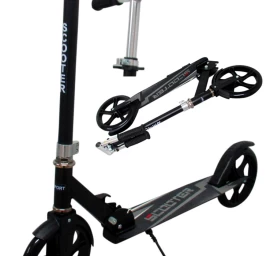 Didelis Sulankstomas Paspirtukas H5 Black R-sport 200 Mm Ratais Iki 100 Kg