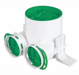 Difuzoriaus pajungimo dėžutė VPB125-2  (2 x ø75)