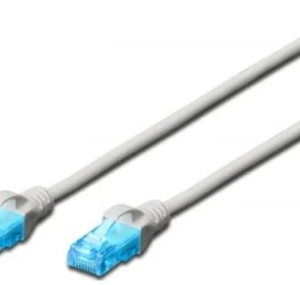 Digitus Cat5e U/utp 0,5 M Pilkos Spalvos 0,5 Komutacinis Kabelis