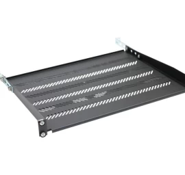 Digitus Tn-19-350-1u-bk 19 1u 350 Mm Lentyna, 4 Varžtų Tvirtinimas Spintoms Su Atrama, Juoda