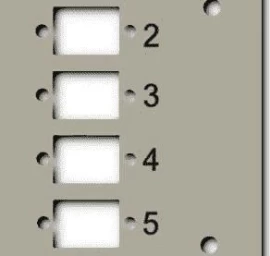 Din Jungiklio Skydelis Efb 53705.1v3, 6x Sc Simplex/lc Duplex