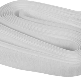 Dirželiai laidams su velcro | balti | 450 mm / 10 vnt. (73845)