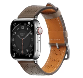 Dirželis Odinis Odinis Dirželis apple Watch Ultra, Se, 9, 8, 7, 6, 5, 4, 3, 2, 1 (49, 45, 44, 42 Mm) Tamsiai Rudos Spalvos Apyrankė