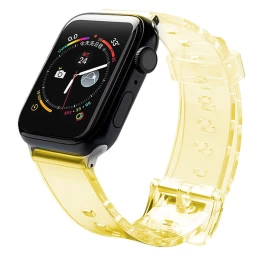 Dirželis šviesus Silikoninis Dirželis Apyrankė, Skirta Laikrodžiui Watch 6 / 5 / 4 / 3 / 2 / Se (40 Mm / 38 Mm), Geltonas Dirželis šviesus Silikoninis Dirželis Apyrankė, Skirta Laikrodžiui Watch 6 / 5 / 4 / 3 / 2 / Se (40 Mm / 38 Mm), Geltonas