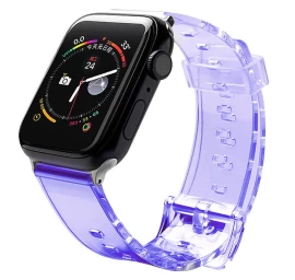 Dirželis šviesus Silikoninis Dirželis Apyrankė, Skirta Laikrodžiui Watch 6 / 5 / 4 / 3 / 2 / Se (40 Mm / 38 Mm), Violetinės Spalvos Dirželis šviesus Silikoninis Dirželis Apyrankė, Skirta Laikrodžiui Watch 6 / 5 / 4 / 3 / 2 / Se (40 Mm / 38 Mm), Violetinės Spalvos