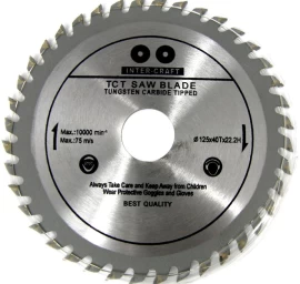 Diskas medžiui | 125 mm x 40T x 22.2 mm (ES-12540)