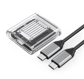Disko Korpusas Tc20-m2-10g M.2 Nvme Usb-c - Skaidrus