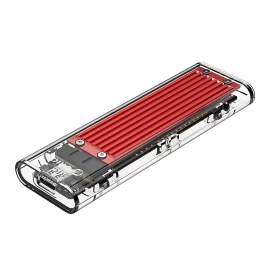 Disko Korpusas Tcm2-c3 M.2 Nvme Su Usb-c 10gb/s - Raudonas/permatomas