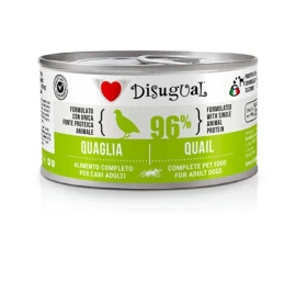 DISUGUAL MonoProtein konservas šunims su putpelėm 150g (12), DSGV111