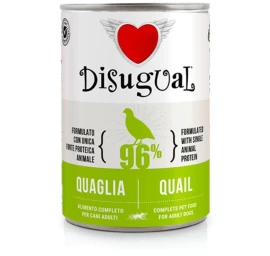 DISUGUAL MonoProtein konservas šunims su putpelėm 400g (6), DSGS411