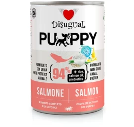 DISUGUAL Puppy konservas šuniukams su lašiša 400g (6), DSGS442