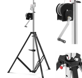 Dj Scenos Garsiakalbio Apšvietimo Stovas 165-410 Cm Iki 80 Kg