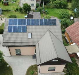 Saulės elektrinė namams