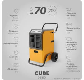 Drėgmės surinkėjas Adolus Cube X850