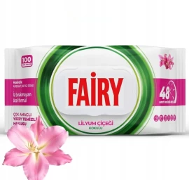 Drėgnos servetėlės Fairy gėlių kvapo 100vnt