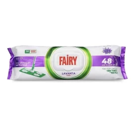 Drėgnos servetėlės grindims Fairy Lavanda, 50vnt