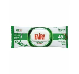 Drėgnos servetėlės grindims Fairy Power Wipes, 50vnt