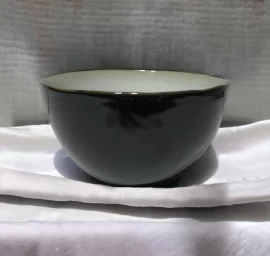 Dubenėlis CANCAN | blizgus | juodas | keramika | Ø14CM | H8CM (69981)