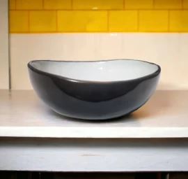 Dubuo CANCAN | blizgus | juodas | keramika | Ø20CM | H6.5CM (69982)