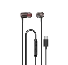 dudao X1prot į Ausis Dedamos Usb-c Laidinės 1,2 M Ilgio Ausinės - Juodos Spalvos