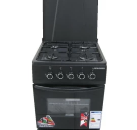 Dujinė viryklė su dujine orkaite Schlosser FS4401MXZD, juoda