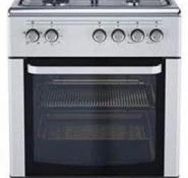 Dujinė viryklė su elektrine orkaite 50 cm pločio Schlosser FS5406SAZM, ner. pl. spalvos