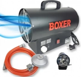 Dujinis šildytuvas 25kw su žarna ir reduktoriumi Boxer BX-347