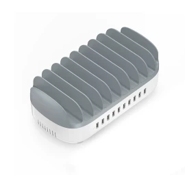 Duk-10p-v1 Išmanioji įkrovimo Stotelė Planšetiniams Kompiuteriams 10x Usb-a - Balta