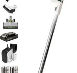 Dulkių siurblys - šluota GREENWORKS Deluxe White su 4Ah akumuliatoriumi ir superkroviklio stovu GD24SVK4D, 4701107UB