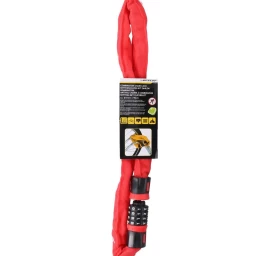 dunlop Dviračio Užrakto Grandinė Su Kombinacija, 90 Cm Ilgio, Raudona