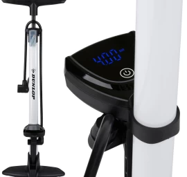 Dunlop Tyrimo Bike Pumpas 174psi (12bar) Su Elektroniniu Manometru