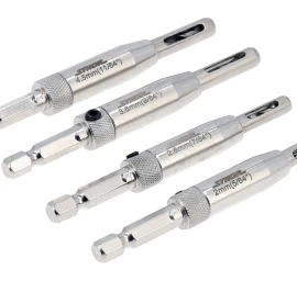 Durų ir langų vyrių grąžtų rinkinys | 4 vnt | 2 - 4.5 mm (22750)