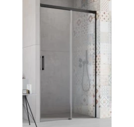 Dušo durys Radaway Idea Black DWJ 140R, juodas profilis, skaidrus stiklas 3870185401R