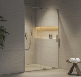 Dušo durys Ravak RODP2 110, blizgi+stiklas Transparent, X08VD0C00Z1