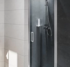 Dušo durys Riho Novik Z101 100 cm, chromuoti profiliai, skaidrus stiklas