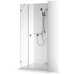 Dušo durys su sienele Brasta Glass Irma 110 cm, skaidrus stiklas