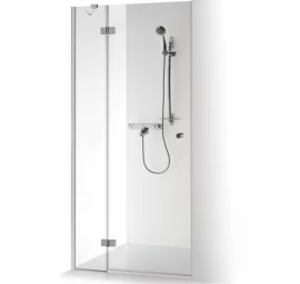 Dušo durys su sienele Brasta Glass Tina Plius 120 cm, skaidrus stiklas