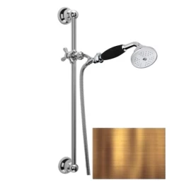 Dušo k-tas su juodu keraminiu dušeliu FIORE, sendinta bronza, 30Z394Z6