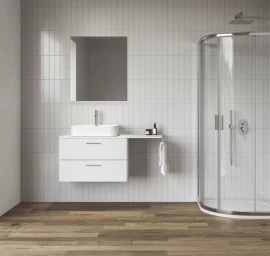 Dušo kabina Ravak Blix II NBLCP4 80x80 blizgus profilis, skaidrus stiklas 3BM40C00Z1