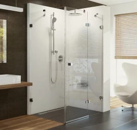 Dušo kabina Ravak BSDPS-100/100 R chromas+stiklas Transparent 0UPA0A00Z1