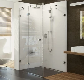 Dušo kabina Ravak BSDPS-120/90 L chromas+stiklas Transparent 0ULG7A00Z1