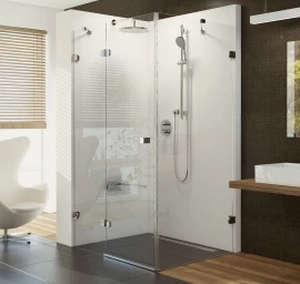 Dušo kabina Ravak BSDPS-90/90 L chromas+stiklas Transparent 0UL77A00Z1