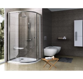 Dušo kabina RAVAK Pivot PSKK3, 80x80cm satinas ir skaidrus stiklas