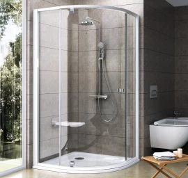 Dušo kabina Ravak PSKK3-100 baltas/chromas +stiklas, Transparent 376AA100Z1