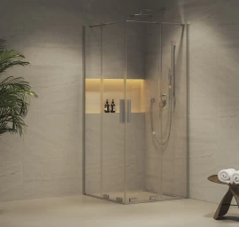 Dušo kabina Ravak RORV2 80x80, blizgi+stiklas Transparent, X14V40C00Z1