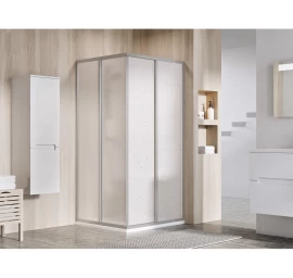 Dušo kabina RAVAK Supernova SRV2+SRV2 195, 90x90cm satinas ir plastikas Pearl