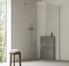 Dušo kabina Ravak Walk-In Air Wall 120 bright alu+stiklas skaidrus GW9WG0C00Z1C
