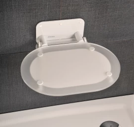 Dušo kėdutė Ravak Chrome, skaidri/balta B8F0000028