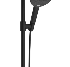 Dušo komplektas Hansgrohe Raindance Alive Select S 125 mm, 3 srovių, EcoSmart, su Unica S Puro 90 cm dušo stovu, matt black24603670