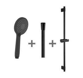 Dušo komplektas MIO STYLE, mat. juodas